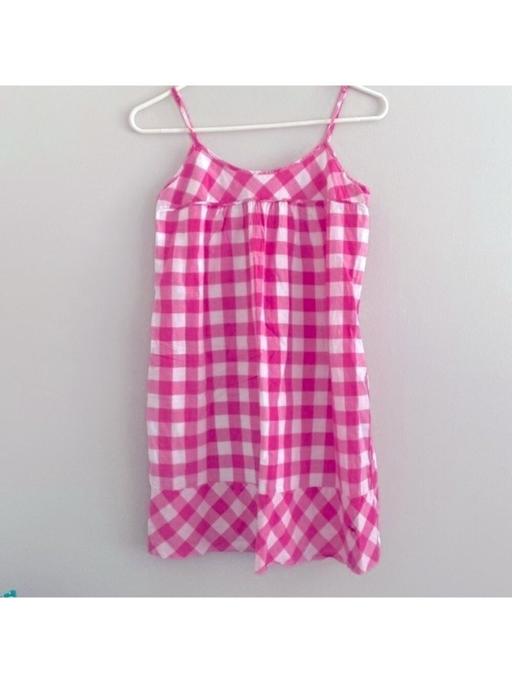 Vintage PINK Victoria’s Secret gingham Cottagecore mini dress